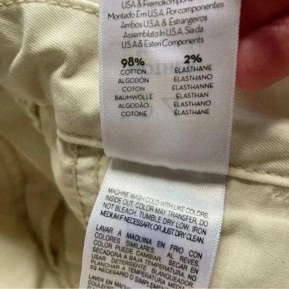 NWT Mother The Straight Shaker Ankle Prep Vanilla size 24 - Picture 11 of 11